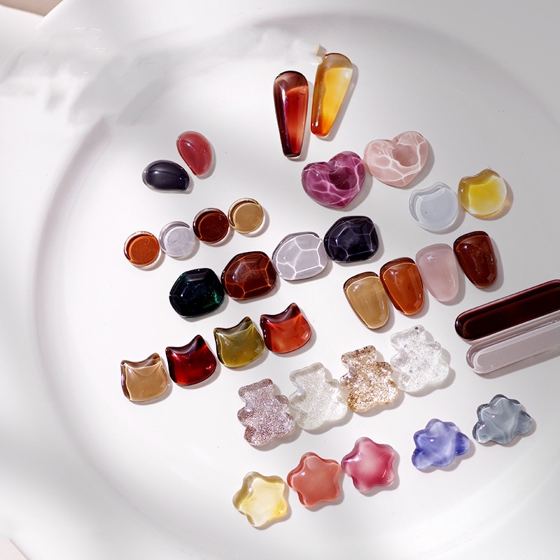 Nail Art Pinterest - 40Pcs Transparent Glass Nail Art Display