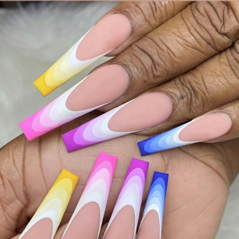 Nail Art Fake - Short Medium fake nails for women