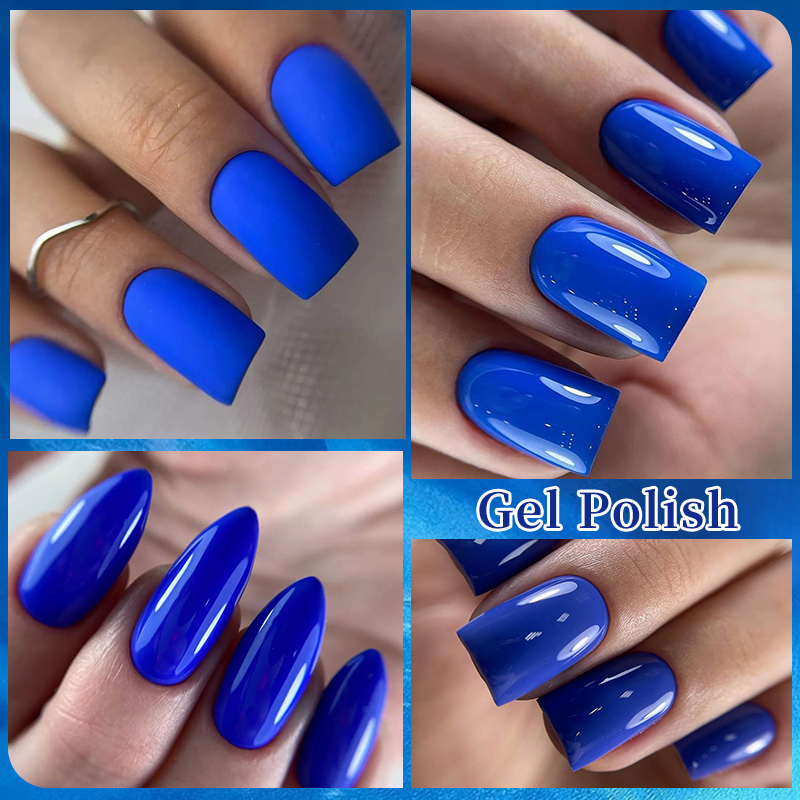 LILYCUTE 7ML Matte Blue Color  - Nail Art Glossy review and price