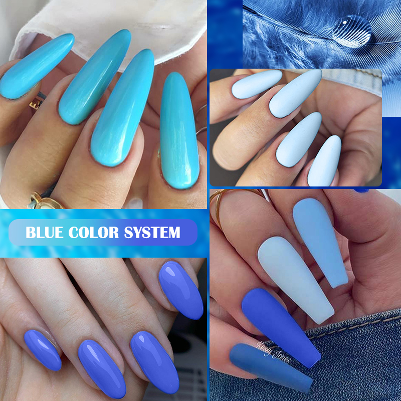 LILYCUTE 7ML Matte Blue Color  - Nail Art Glossy review and price