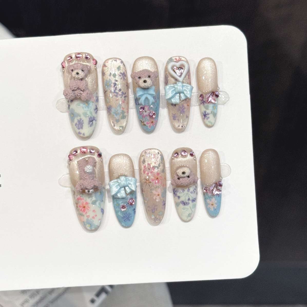 10PCS Oval Handmade Press On N - Nail Art Fake review and price