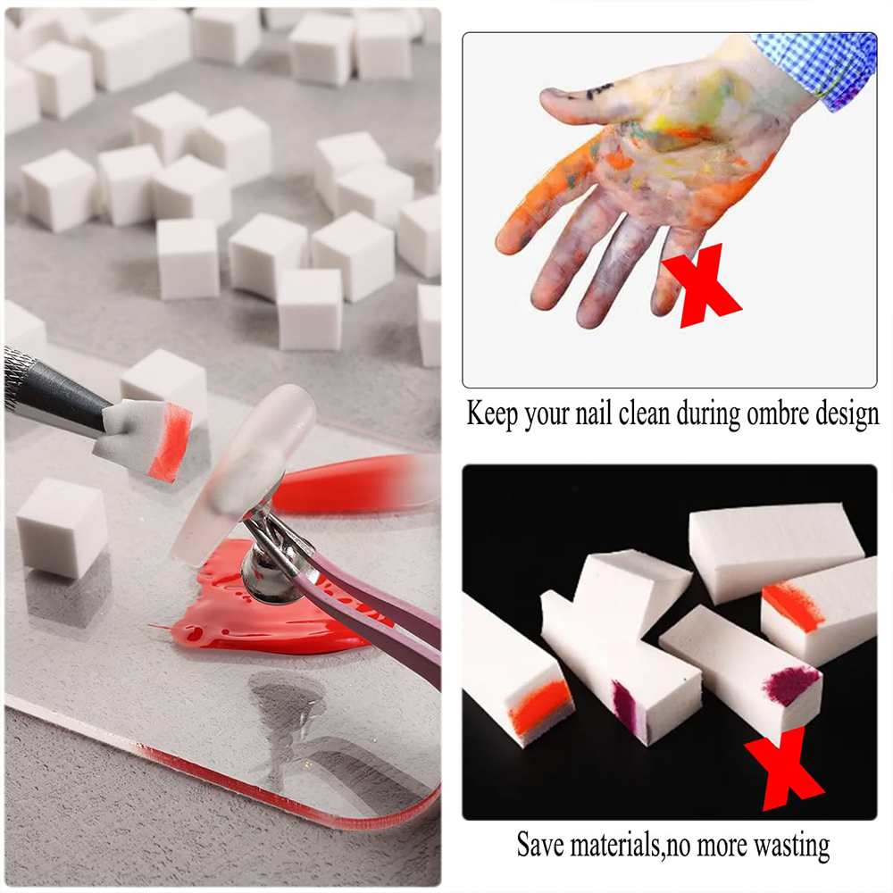 LULAA Nail Art Sponge DIY Grad - Nail Art Pinterest review and price