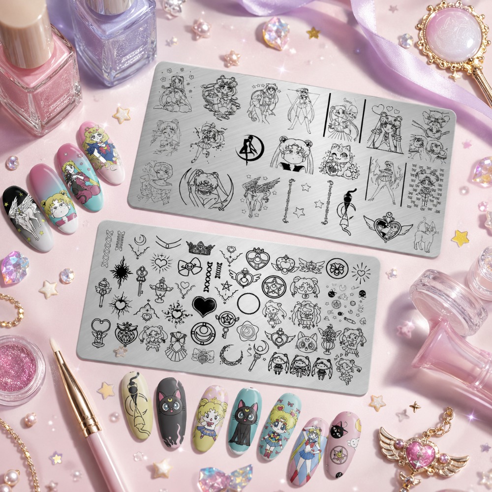 Sailor Moon Anime Nail Stampin - Nail Art Inspo review and price