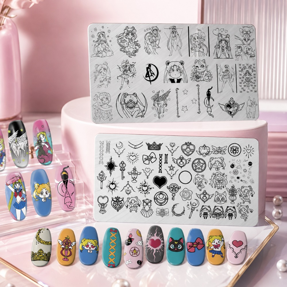 Sailor Moon Anime Nail Stampin - Nail Art Inspo review and price