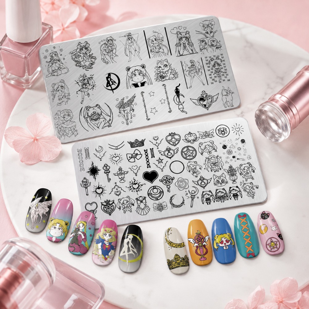 Sailor Moon Anime Nail Stampin - Nail Art Inspo review and price
