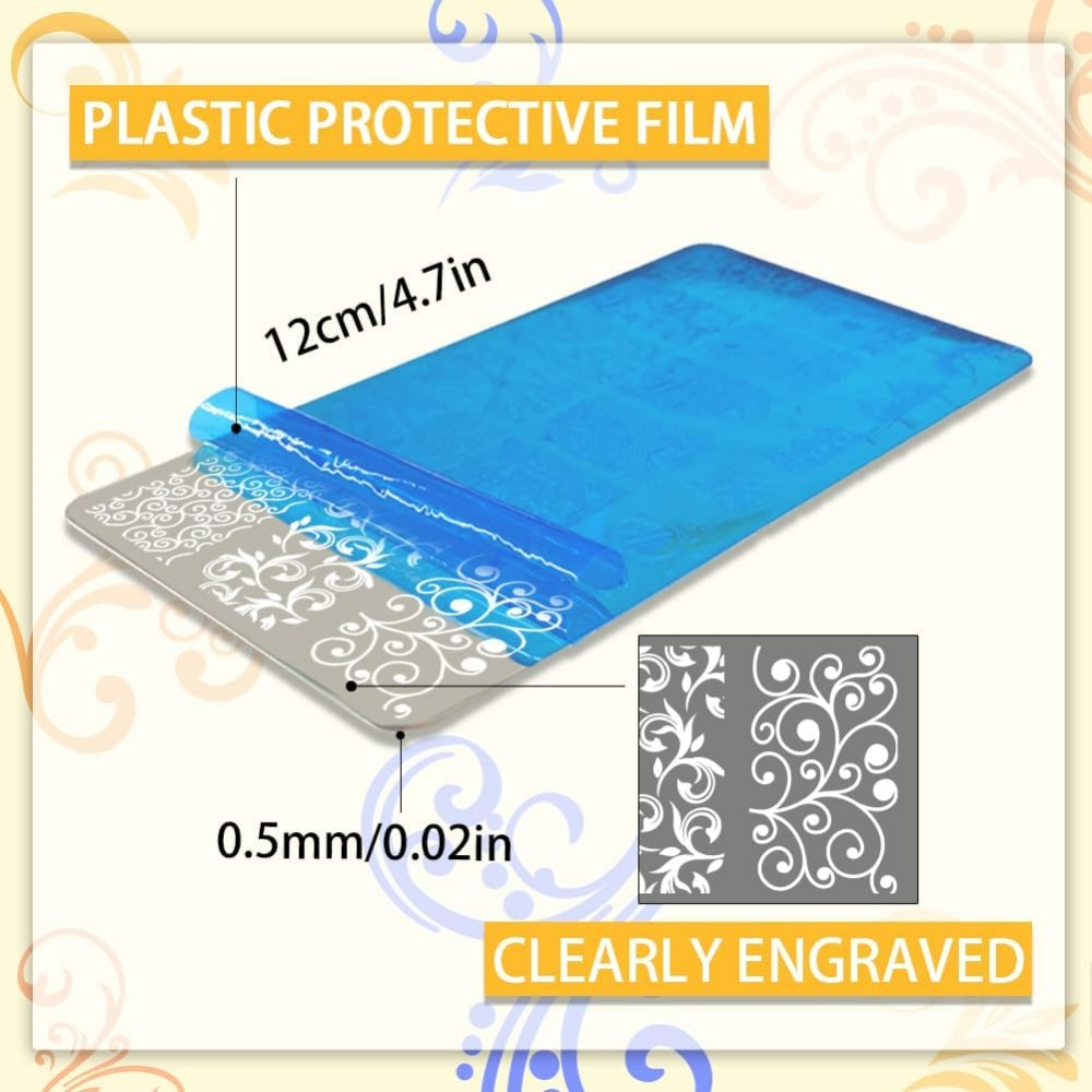 3pcs Swirl Pattern Nail Art Te - Nail Art Inspo review and price