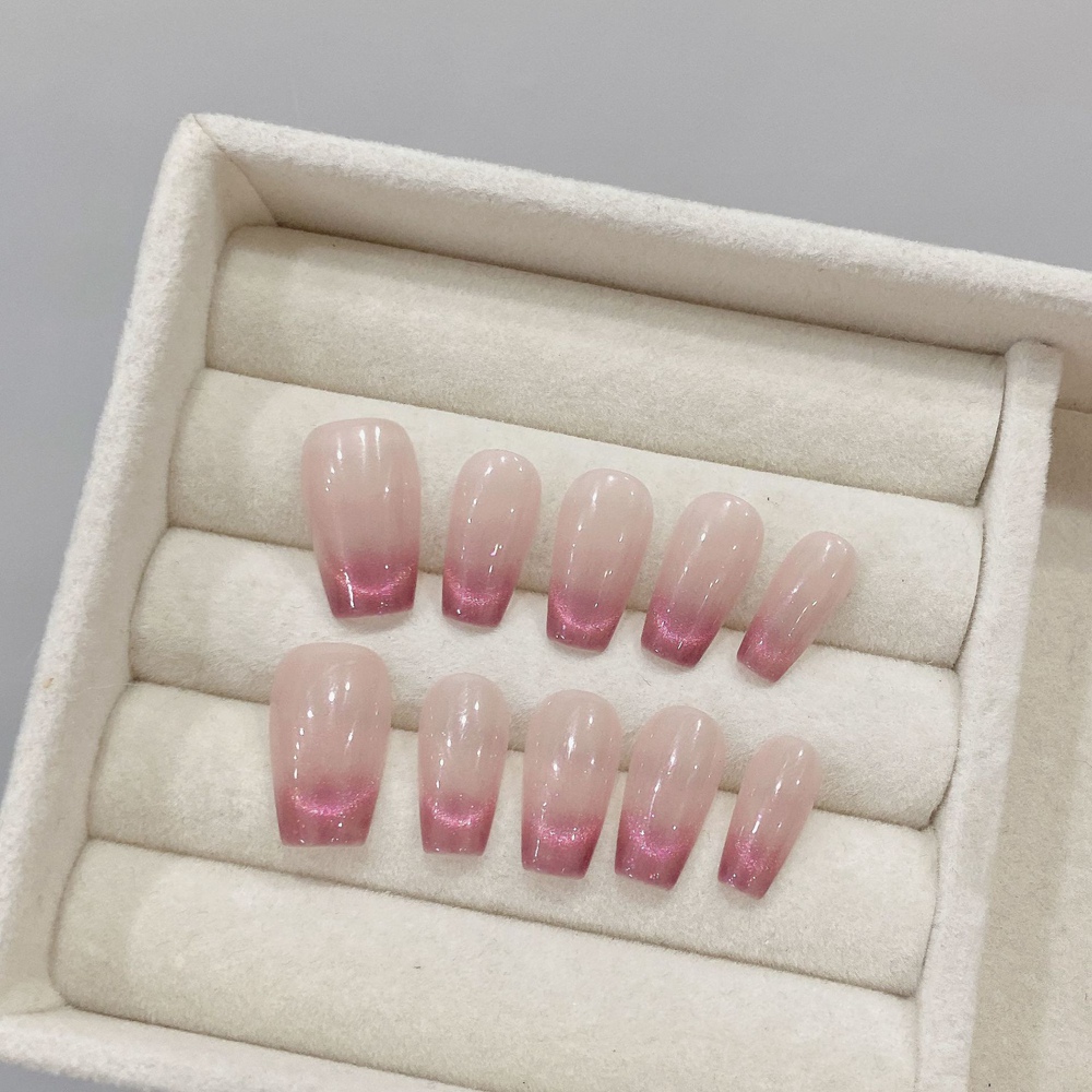 Handmade Almond Press on Nails - Nail Art Fake review and price