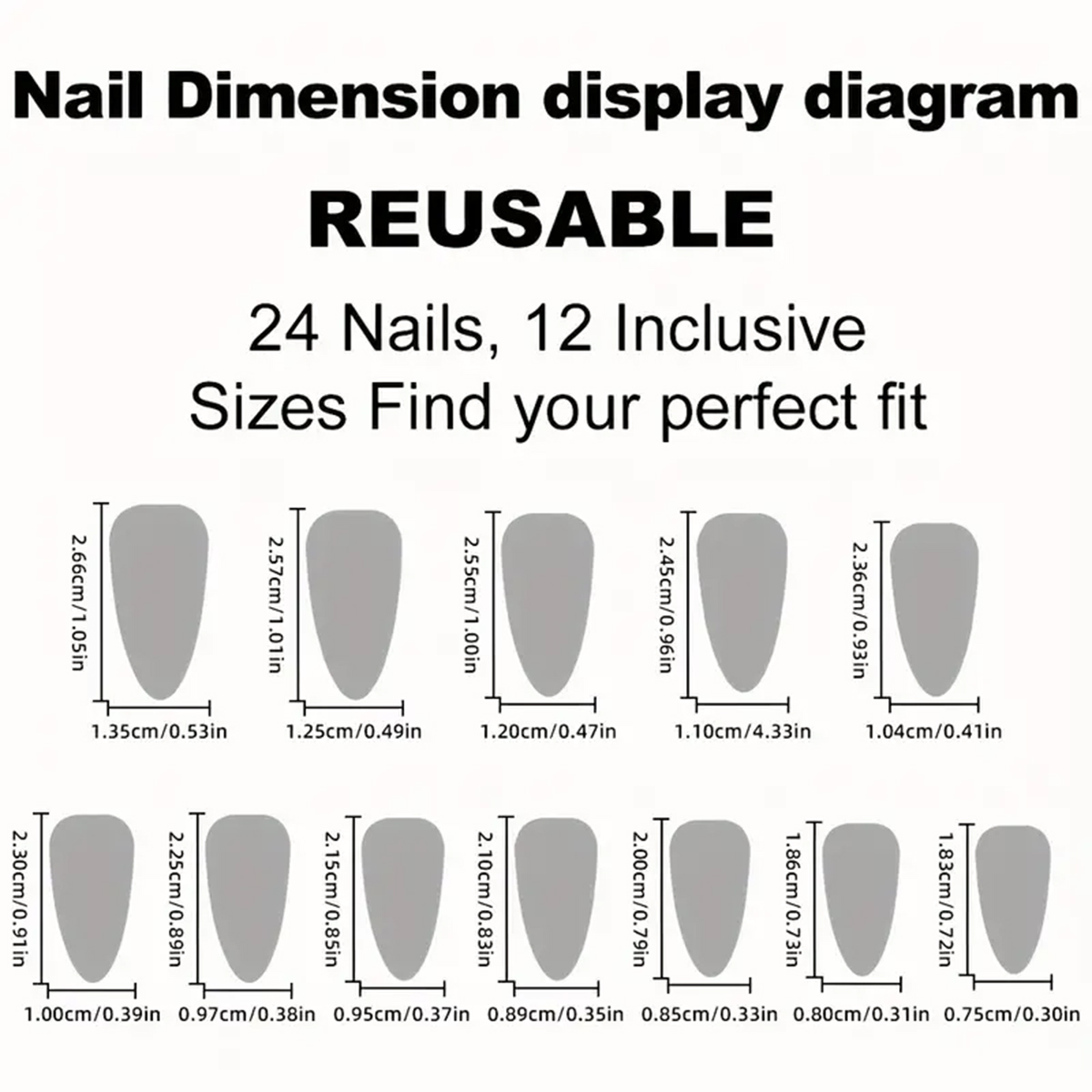 24pcs Almond Press On Nails,Pi - Nail Art Wedding review and price