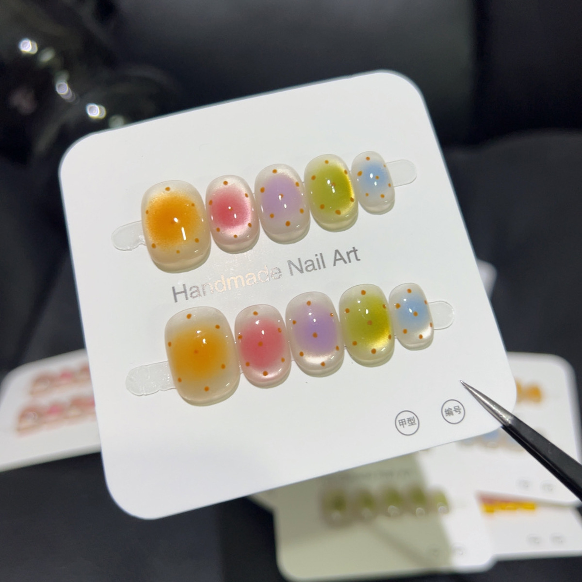 10PCS Colorful Short Square Ro - Nail Art Glossy review and price