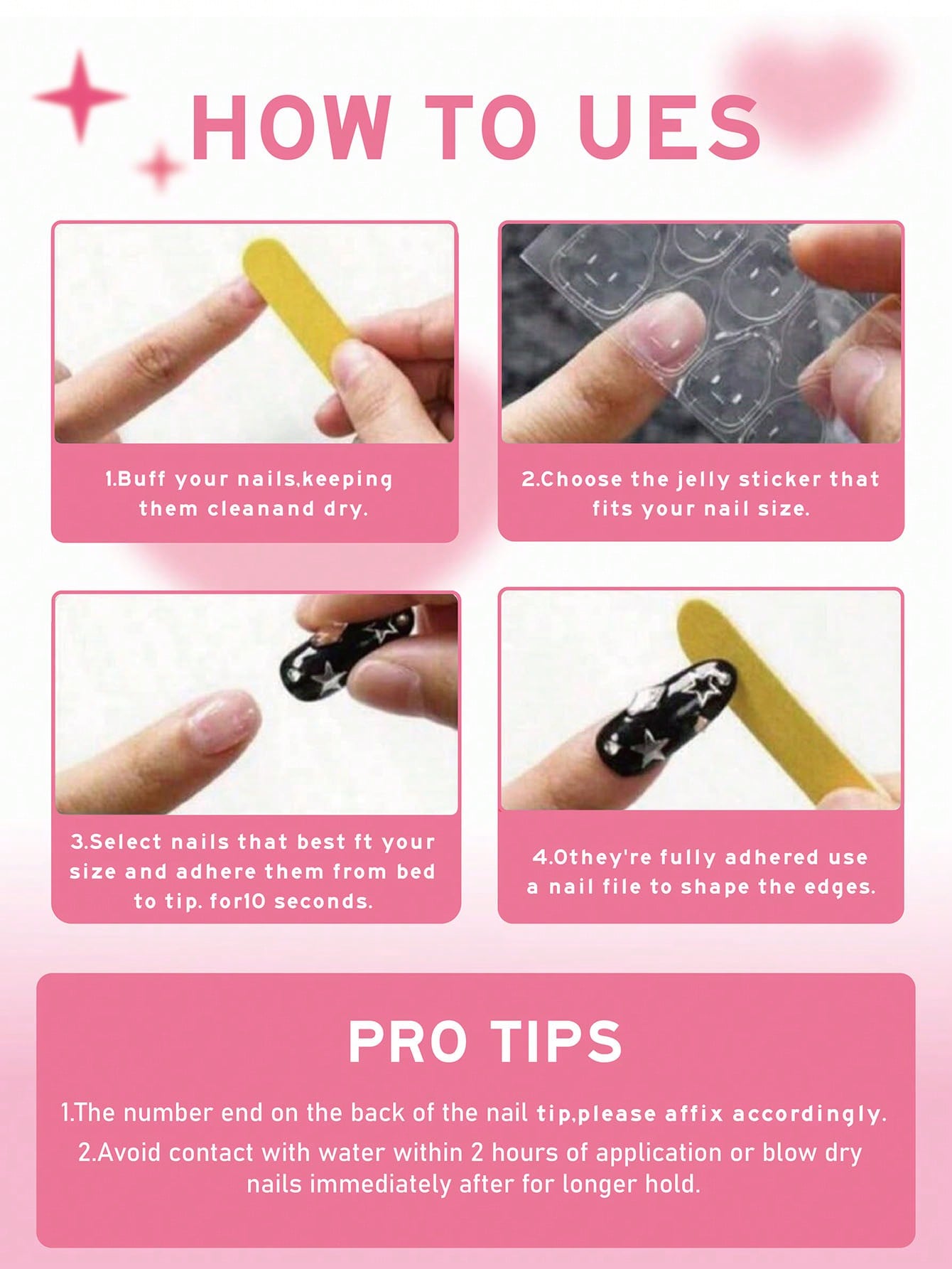 10pcs Short Almond Handmade Pr - Nail Art Fake review and price