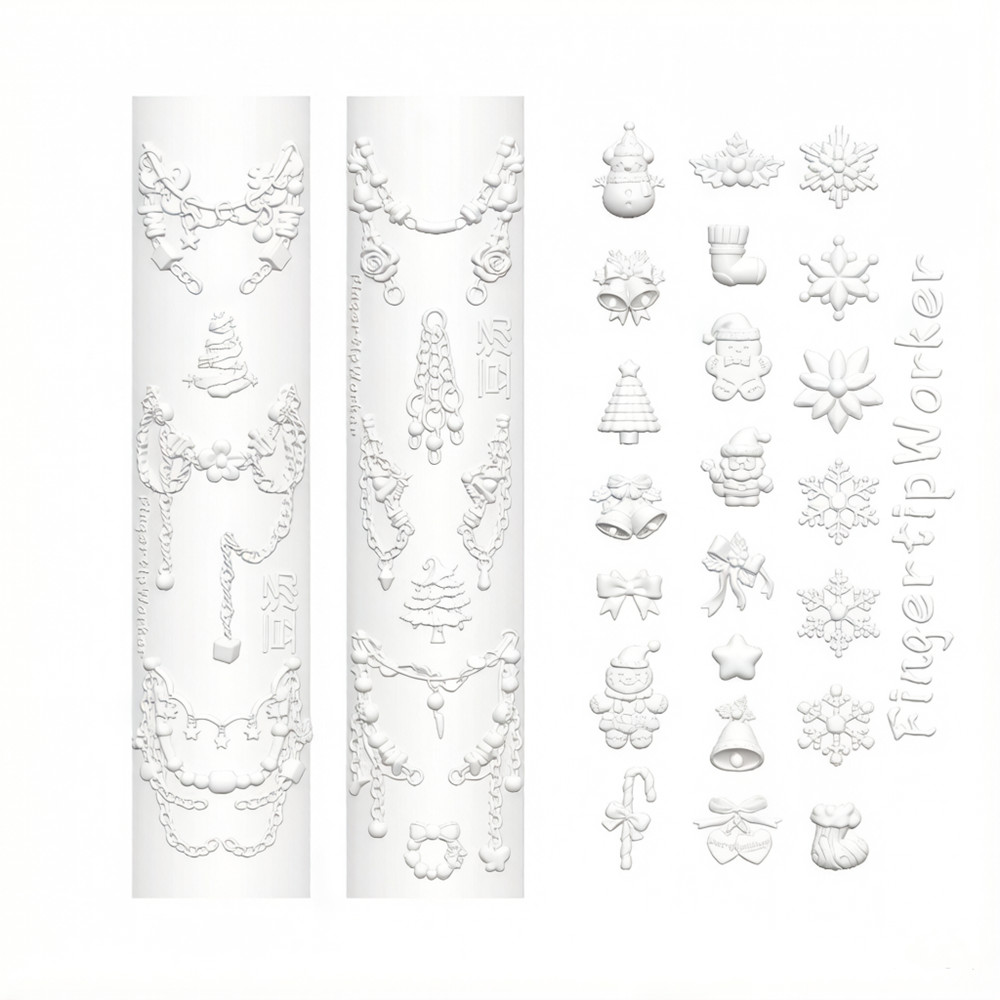 Christmas 3D Silicone Mold for - Nail Art Xmas Tree review and price