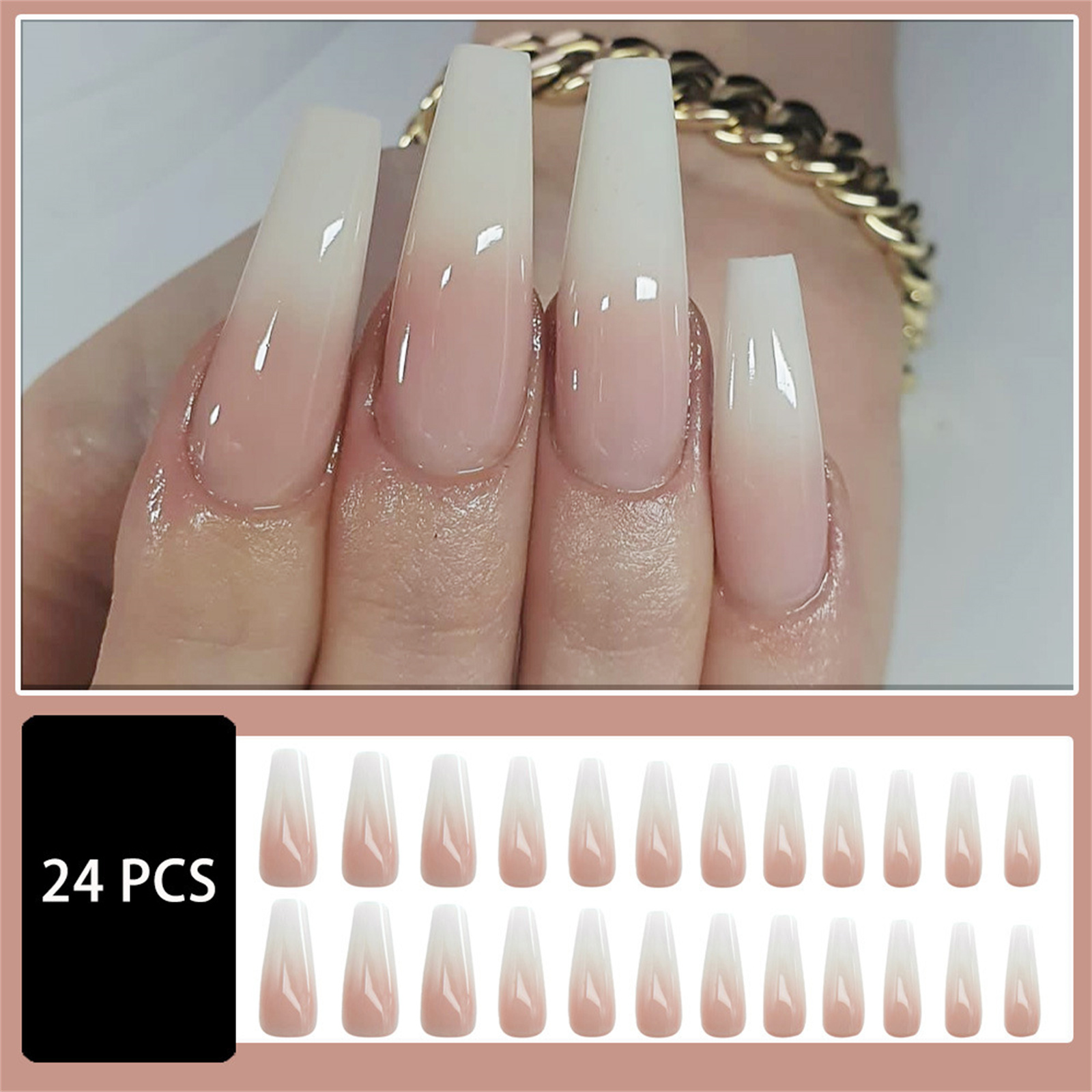 Long Ballerina Fake Nails for  - Nail Art Wedding review and price