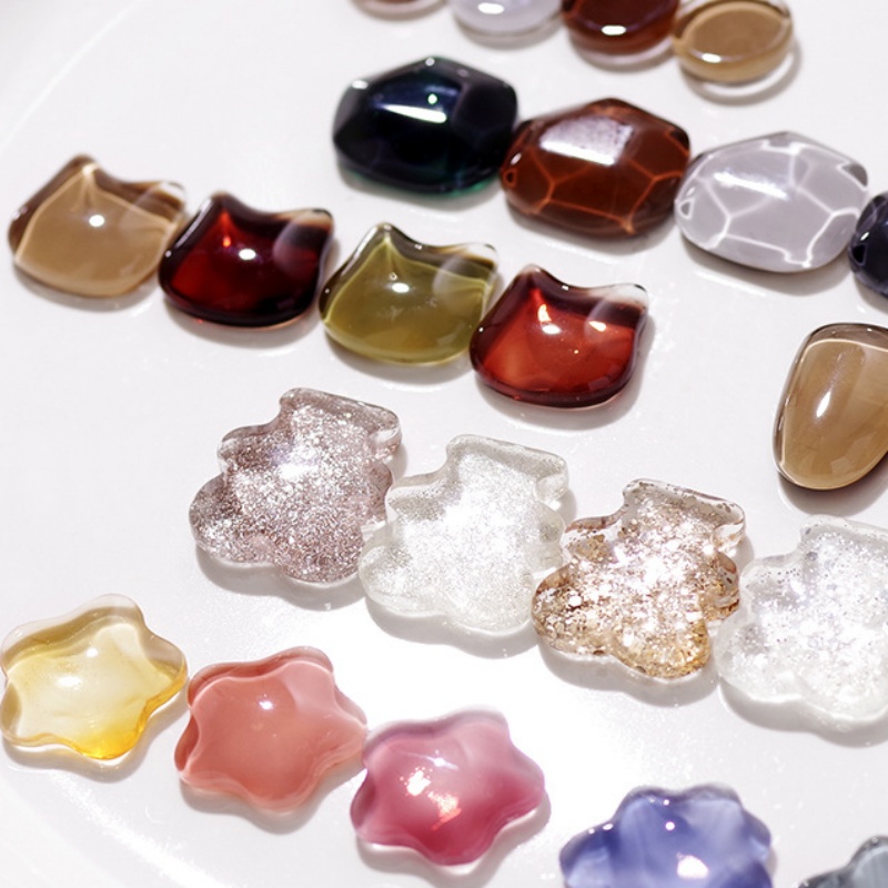 40Pcs Transparent Glass Nail A - Nail Art Pinterest review and price