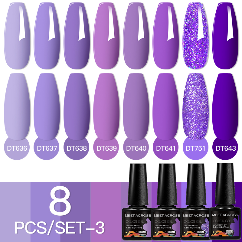 MEET ACROSS 8Pcs/Set Fuorescen - Nail Art Inspo review and price