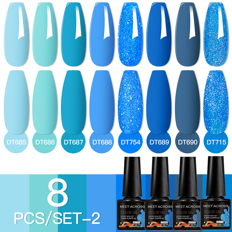 MEET ACROSS 8Pcs/Set Fuorescen - Nail Art Inspo review and price