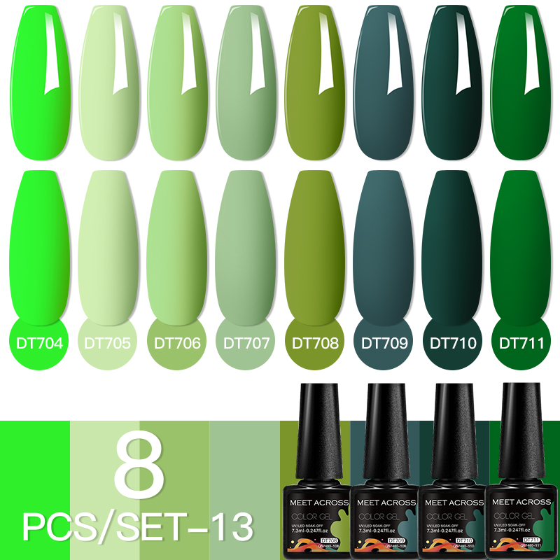 MEET ACROSS 8Pcs/Set Fuorescen - Nail Art Inspo review and price