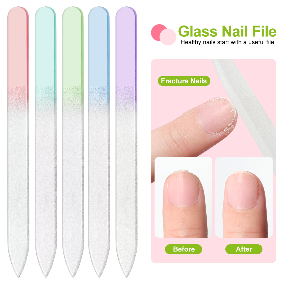 Color Nano Glass Nail File Tra - Nail Art Glossy review and price