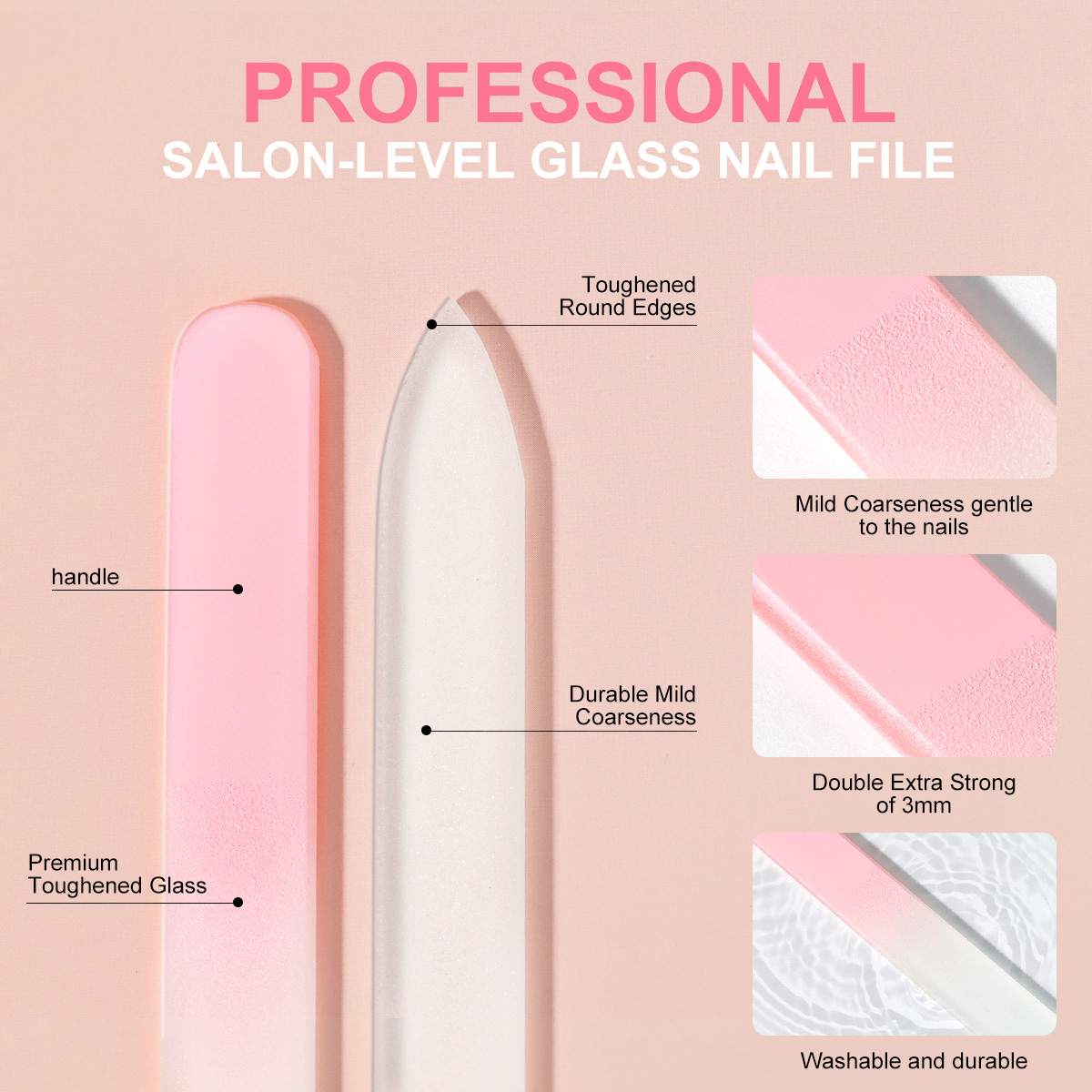 Color Nano Glass Nail File Tra - Nail Art Glossy review and price