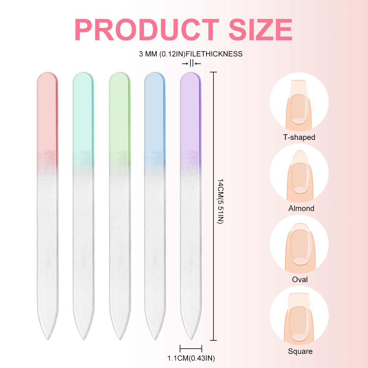 Color Nano Glass Nail File Tra - Nail Art Glossy review and price