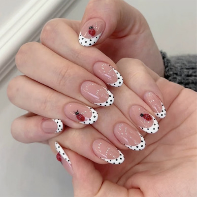 24Pcs Almond False Nails Sets  - Nail Art Fake review and price