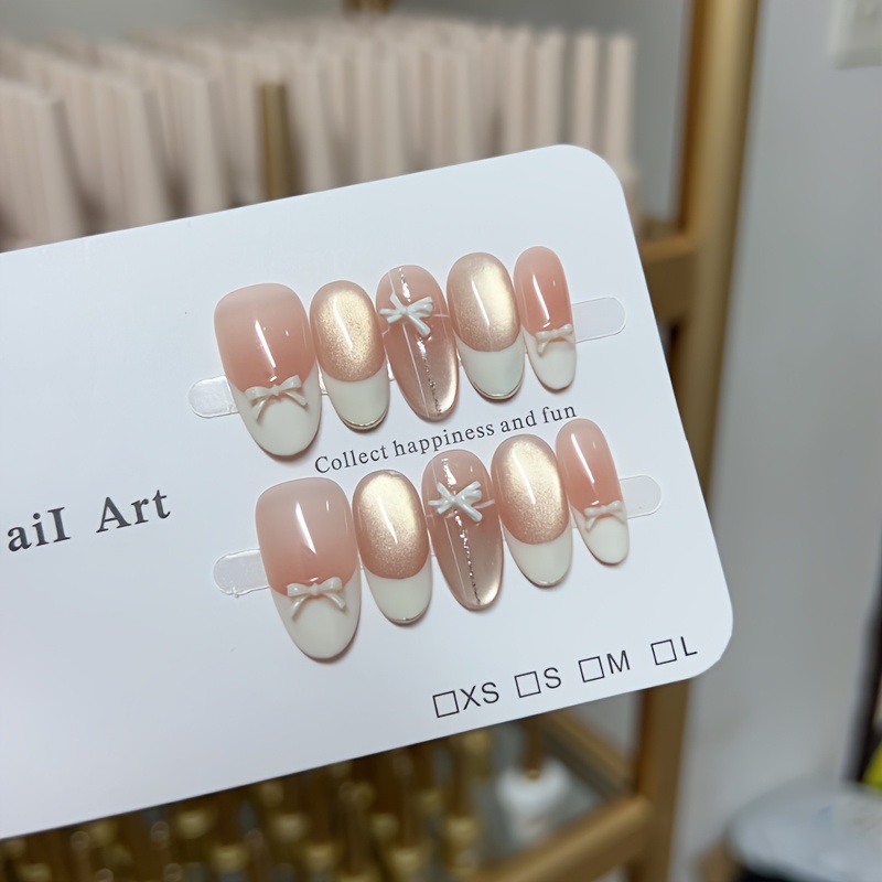 10pcs high-end French cat's ey - Nail Art Fake review and price