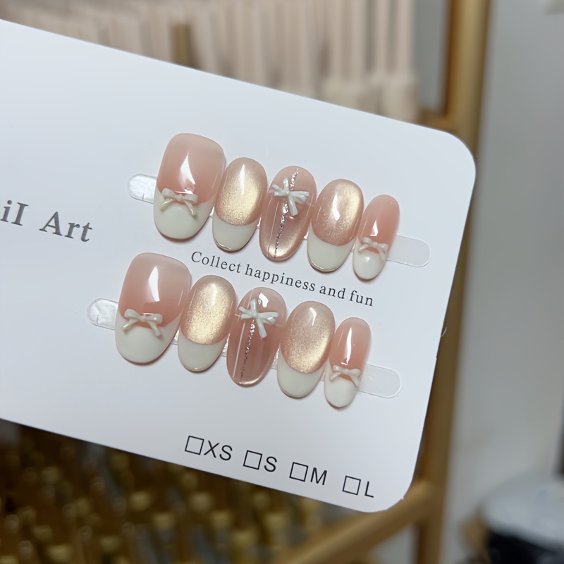 10pcs high-end French cat's ey - Nail Art Fake review and price