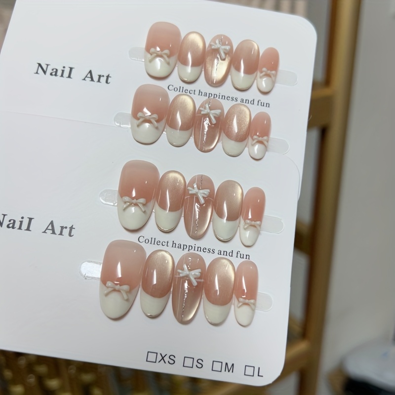 10pcs high-end French cat's ey - Nail Art Fake review and price