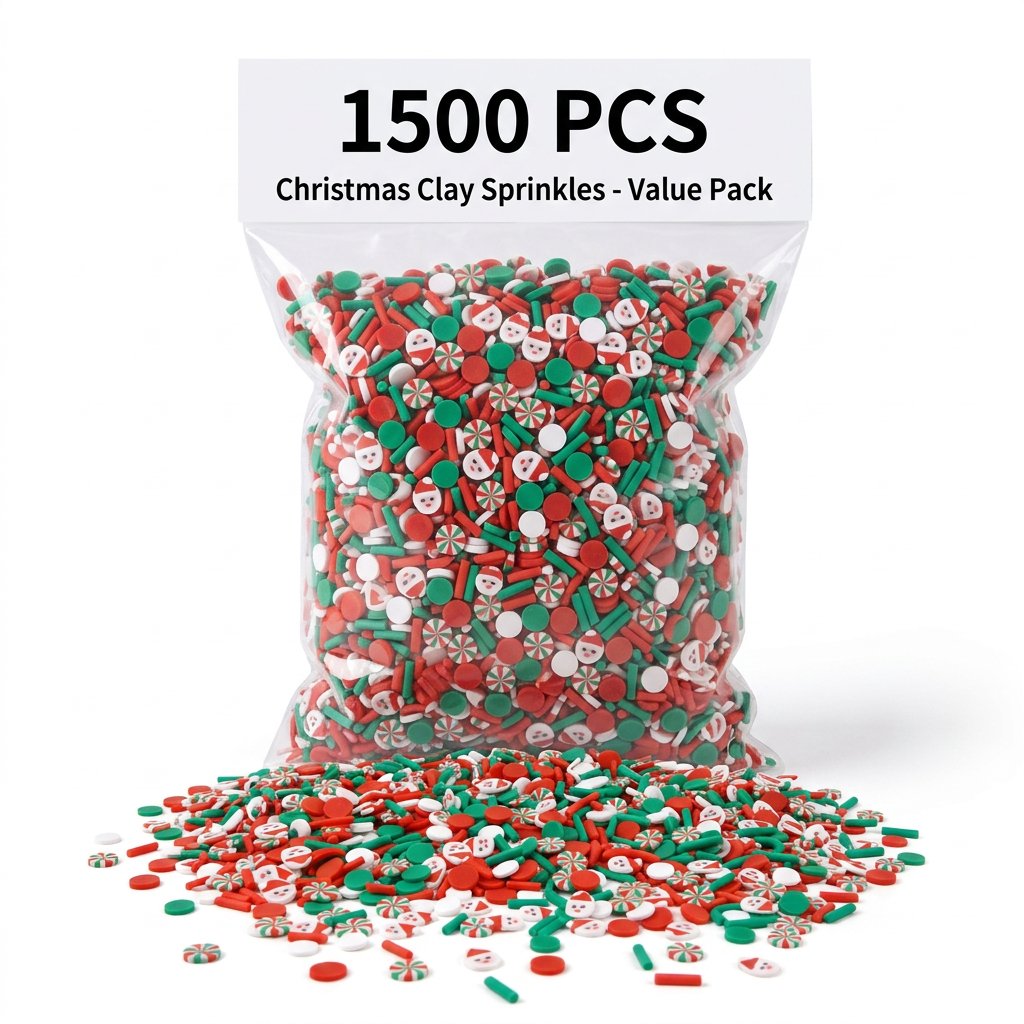1500pcs Christmas Clay Sprinkl - Nail Art Wedding review and price