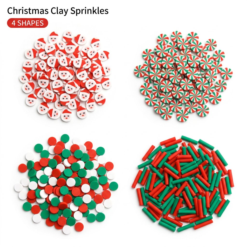 1500pcs Christmas Clay Sprinkl - Nail Art Wedding review and price