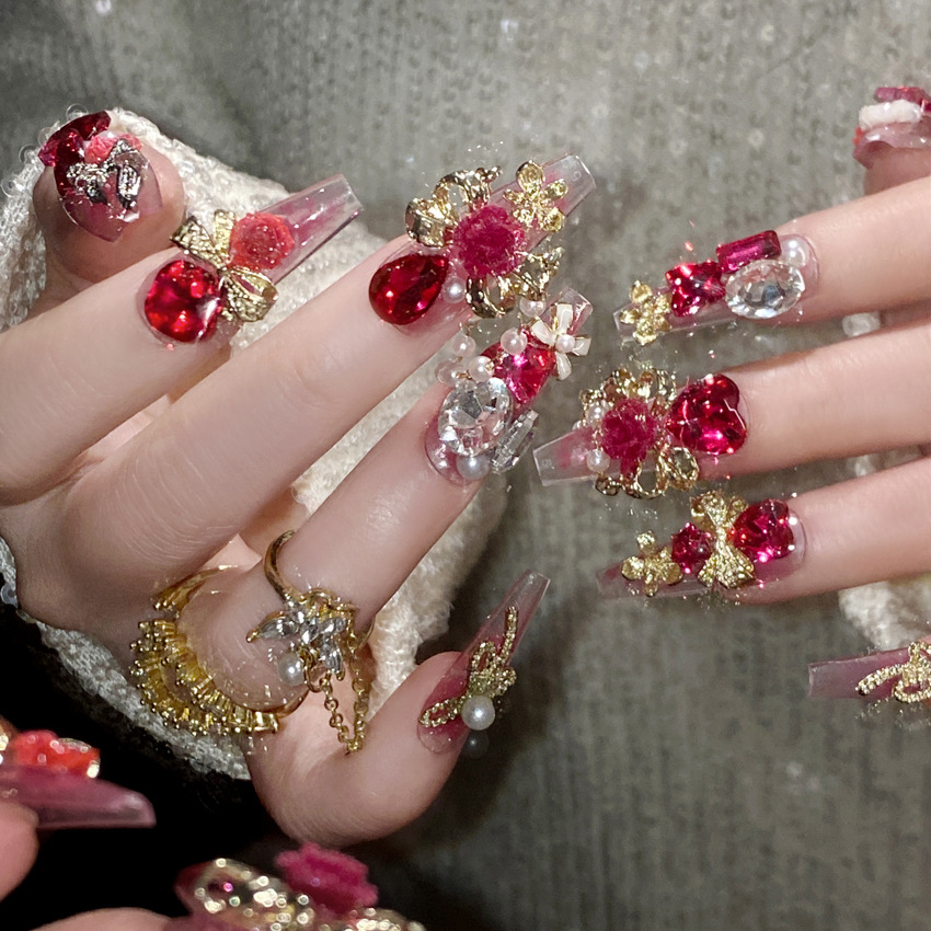 24pcs New Year Heavy Metal Pre - Nail Art Wedding review and price