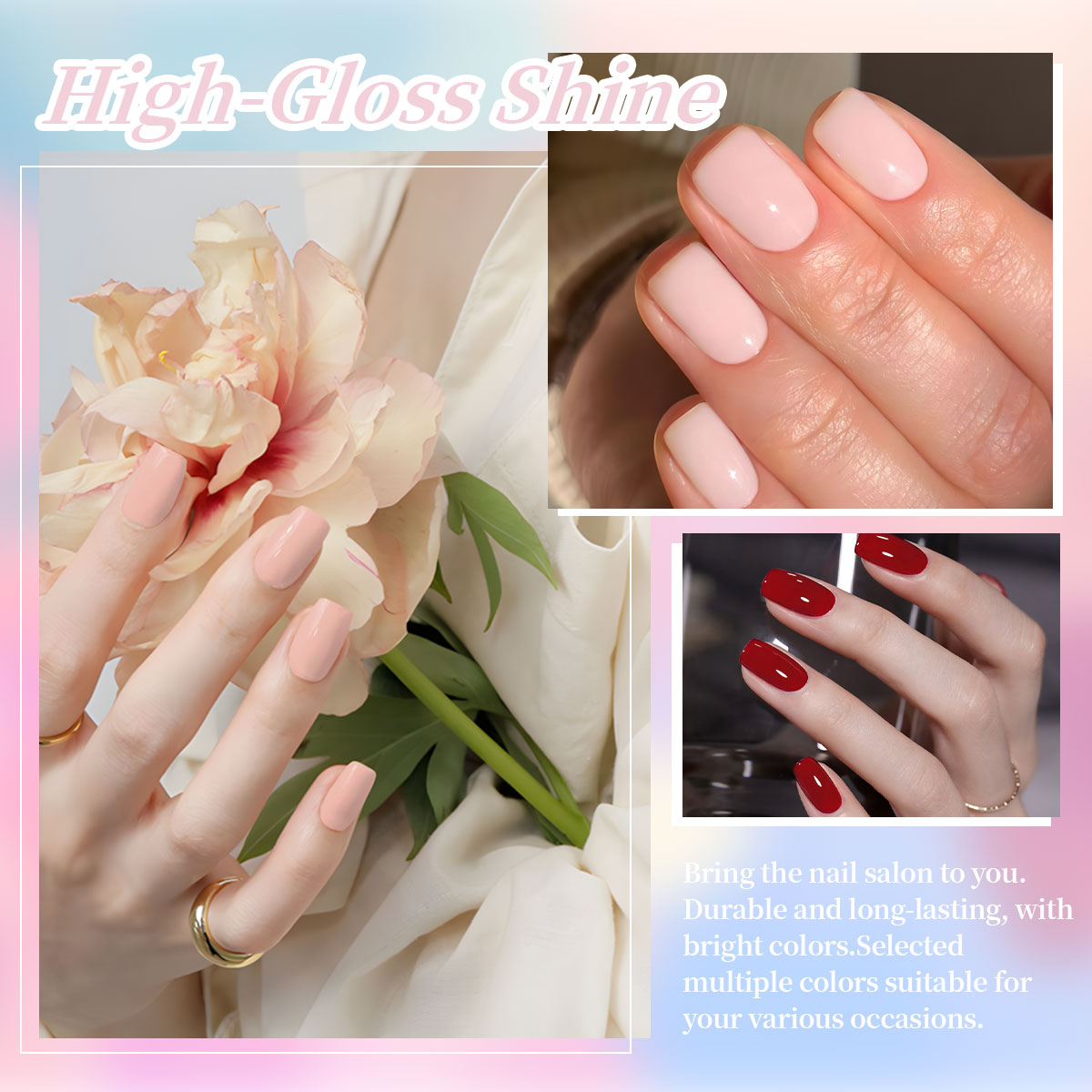VOKY 6pcs Gel Nail Polish Set, - Nail Art Glossy review and price