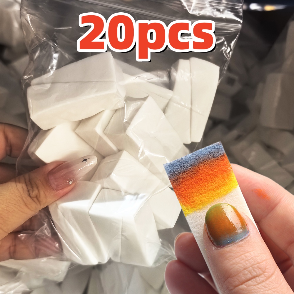 20/50Pcs White Soft Sponge Nai - Nail Art Pinterest review and price
