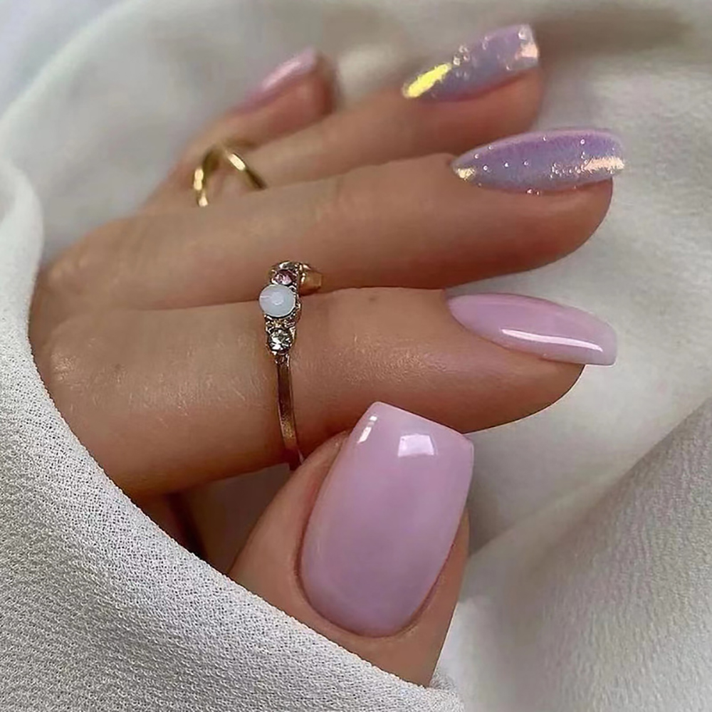 Short fake nails for women gir - Nail Art Glossy review and price