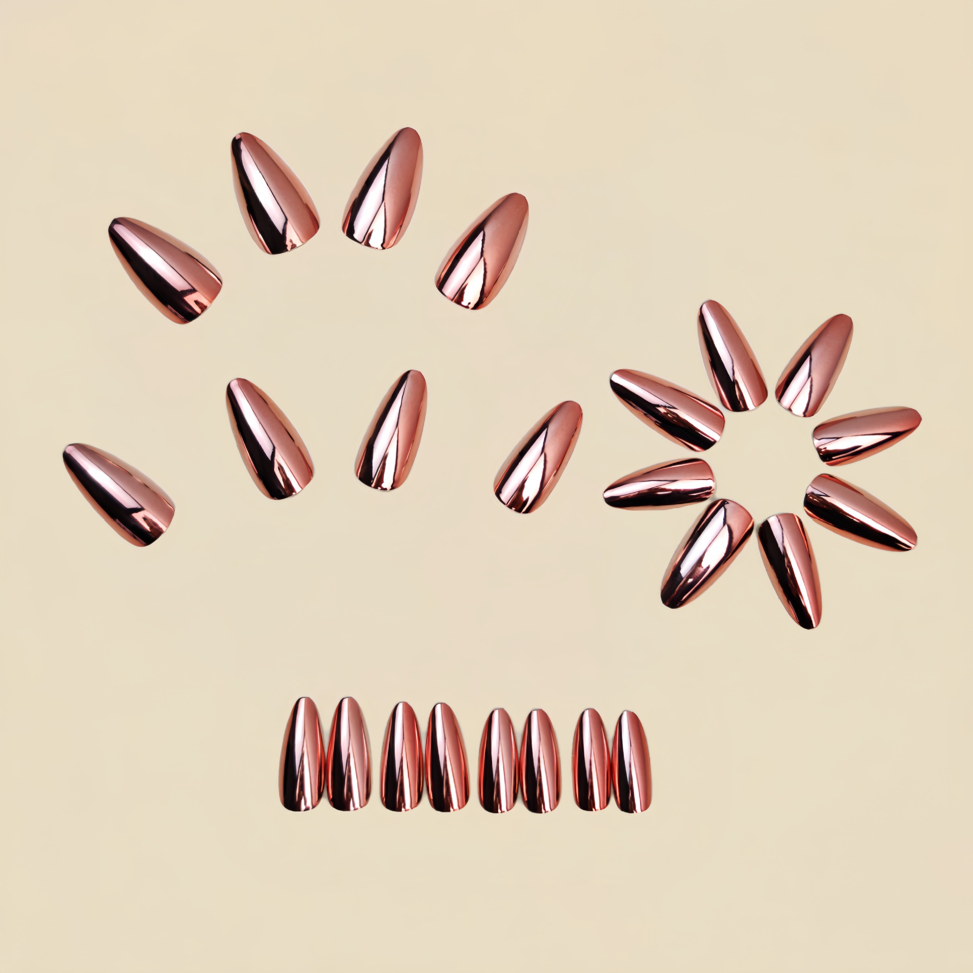 Medium fake nails for women  g - Nail Art Glossy review and price