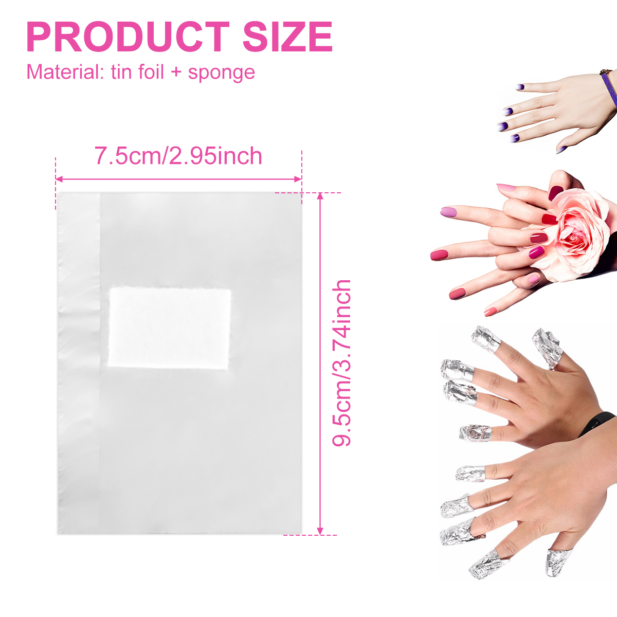 500/1000Pcs Aluminium Foil Gel - Nail Art Remove review and price