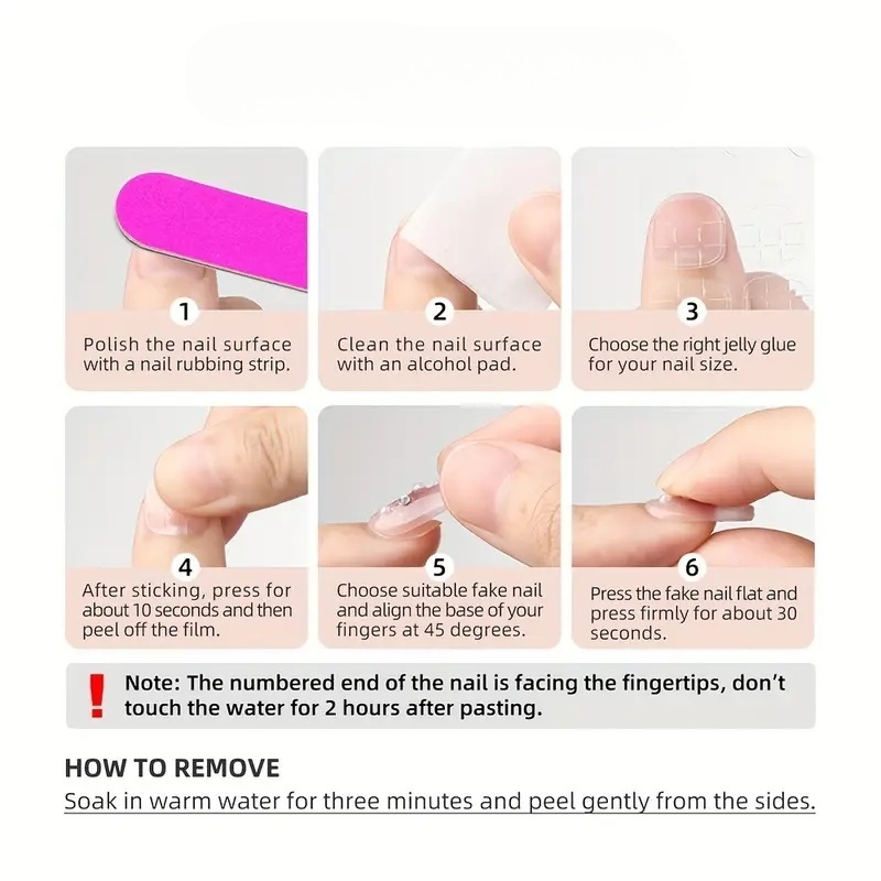 10pcs Pure Hand Pressed Short  - Nail Art Inspo review and price